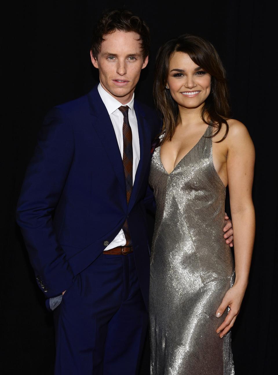 NEW YORK, NY - DECEMBER 10: Eddie Redmayne and Samantha Barks attend the "Les Miserables" New York premiere at Ziegfeld Theater on December 10, 2012 in New York City. (Photo by Larry Busacca/Getty Images)