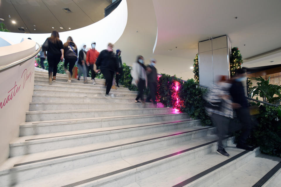 Customers visiting Westfield Doncaster in Melbourne, Australia