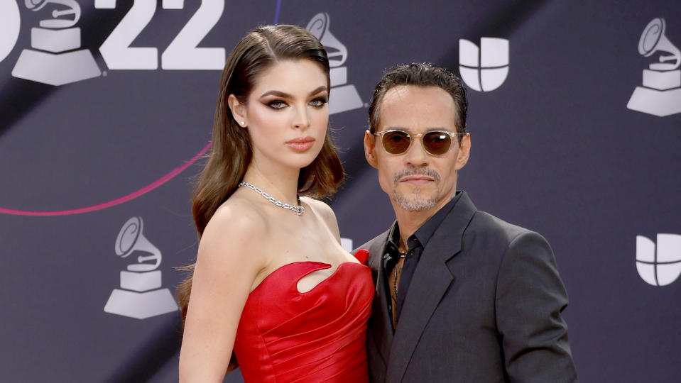 Marc Anthony, Nadia Ferreira. Image: Frazer Harrison/Getty Images