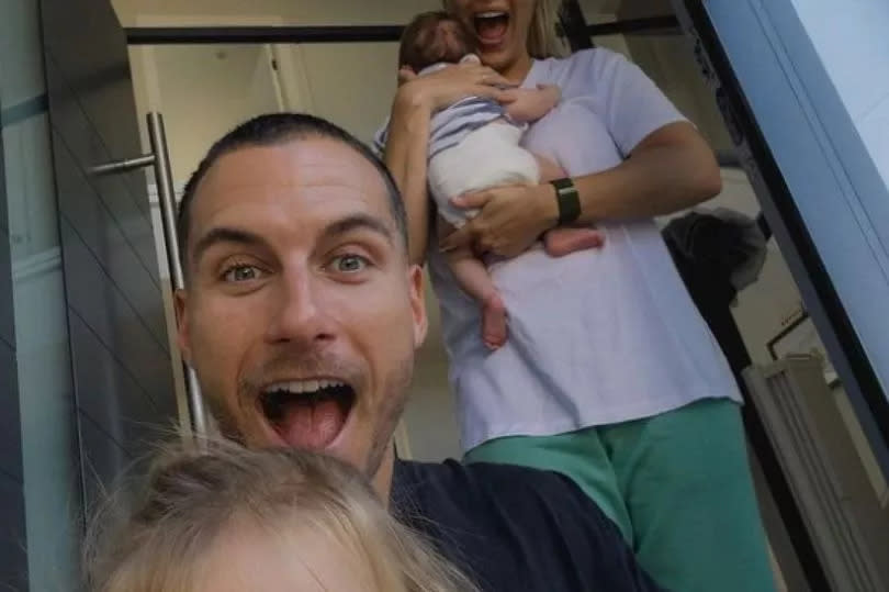 Gemma and Gorka with Mia and Thiago not long after his arrival last July -Credit:Gorka Marquez Instagram