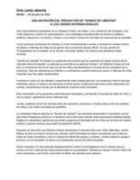 UNA CARTA ABIERTA: UNA INVITACIÓN DEL PRODUCTOR DE "SONIDO DE LIBERTAD" A LOS LÍDERES INTERNACIONALES