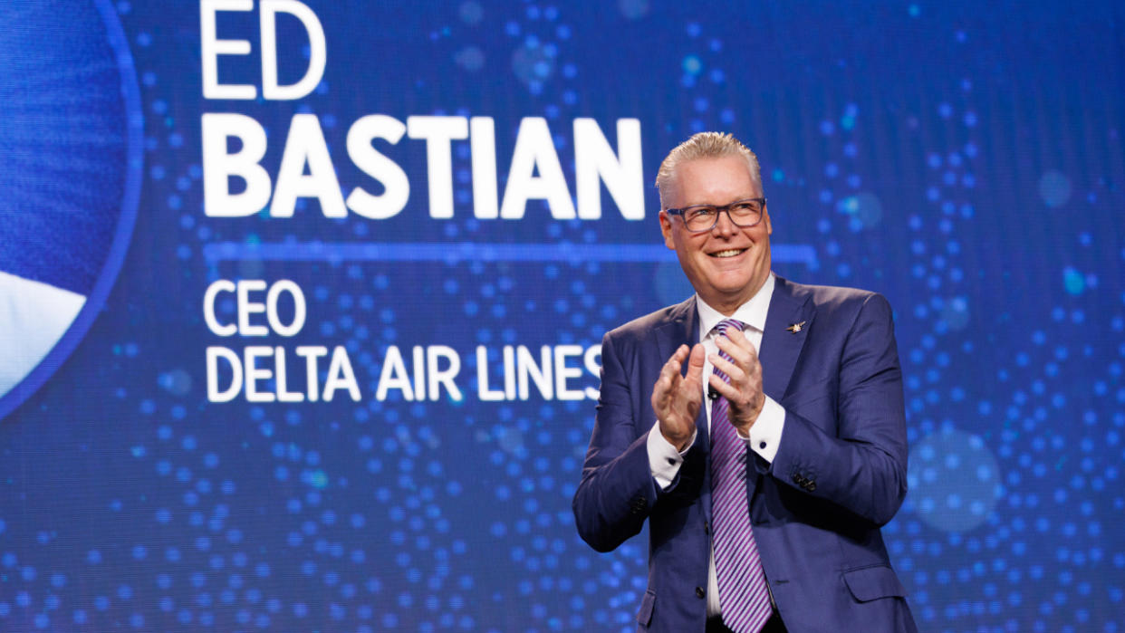 Delta CEO Ed Bastian at the Hope Global Forums annual meeting in Atlanta, Georgia, on Dec. 11, 2023.