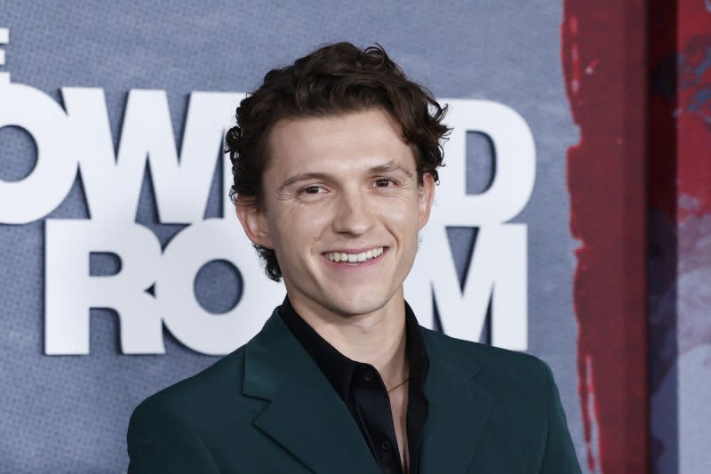 Tom Holland attends the New York premiere of "The Crowded Room" in June. File Photo by John Angelillo/UPI