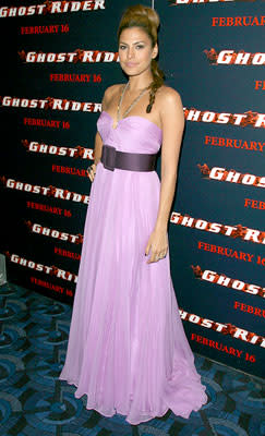 Eva Mendes at the New York premiere of Columbia Pictures' Ghost Rider