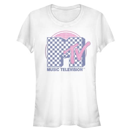 MTV Juniors' Checkerboard Logo T-Shirt. (Photo: Walmart)