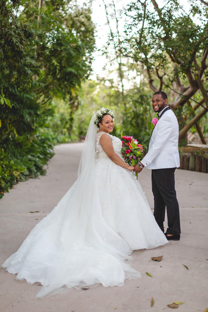 Yamiche Alcindor and Nathaniel Cline were married in 2018. (Courtesy Patricia Dash)