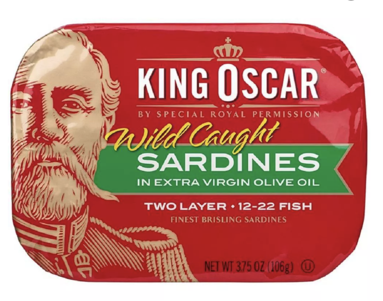 a tin of king oscar sardines in olive oil