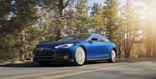 2015 Tesla Model S 70D in new Ocean Blue color