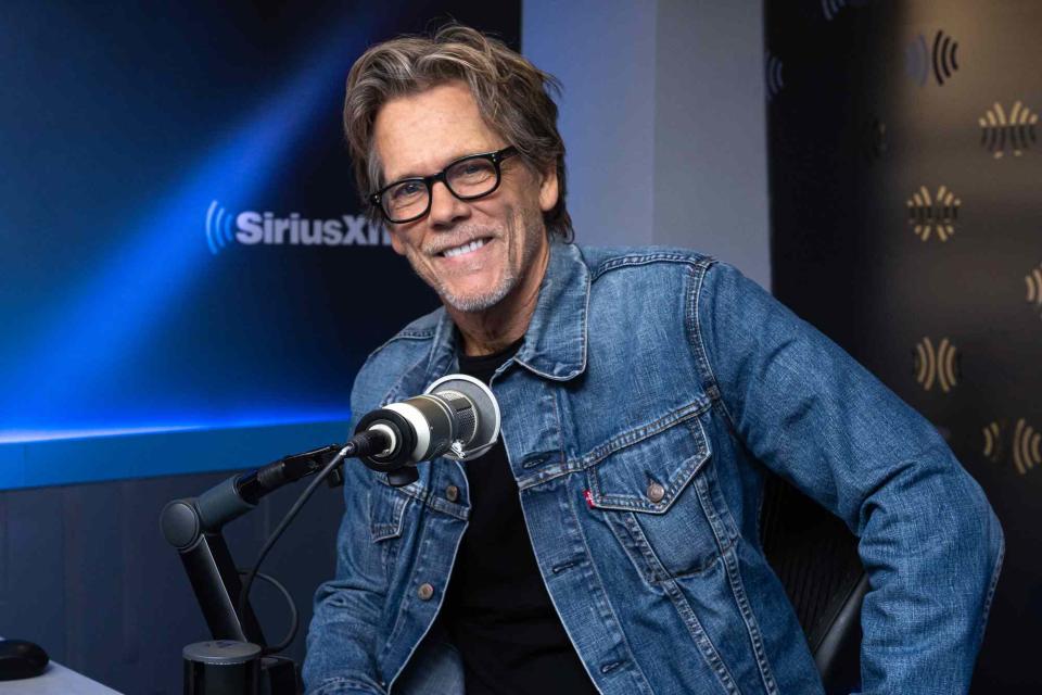 <p>Noam Galai/Getty</p> Kevin Bacon at SiriusXM Studios on Sept. 5, 2023, in New York City
