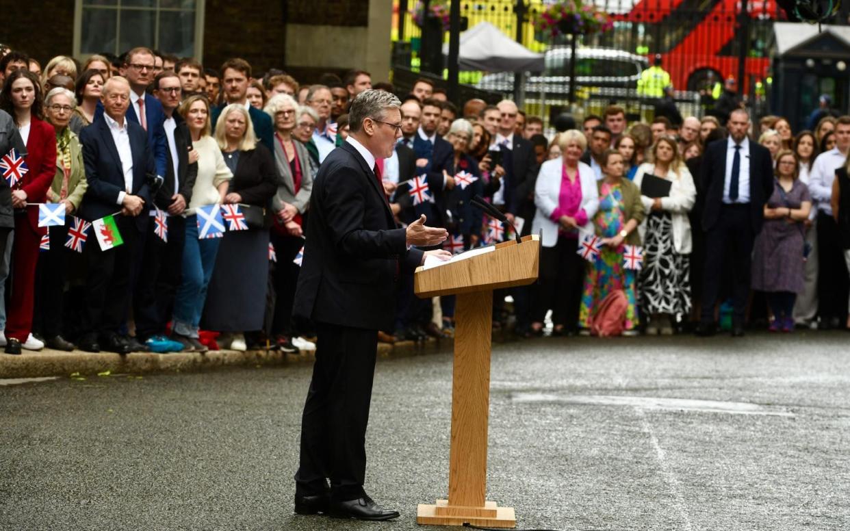 Sir Keir Starmer led the Labour Party to a landslide election win