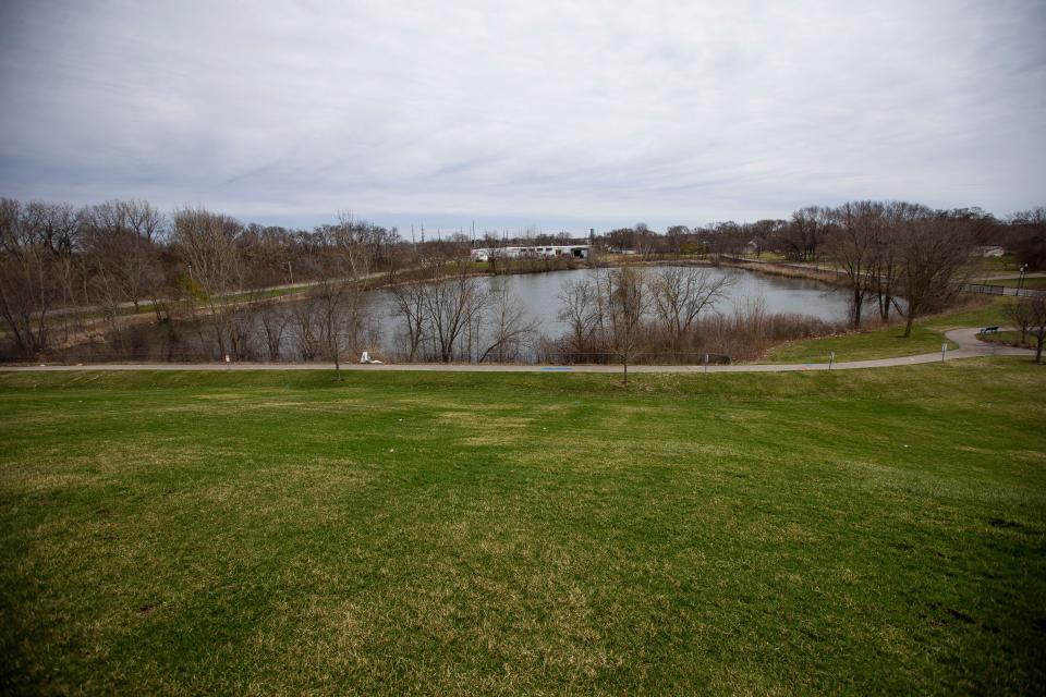 Beck's Lake is shown Tuesday, March 29, 2022, near LaSalle Park in South Bend.