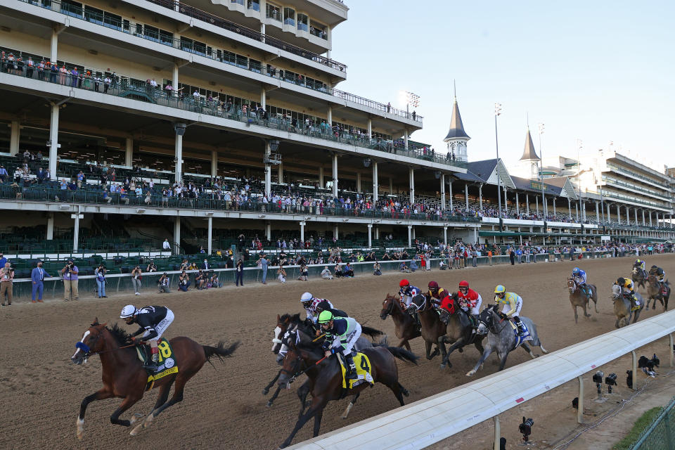 Union workers at Churchill Downs are fighting for pay increases and considering whether to strike ahead of Saturday's running of the Kentucky Derby.  (Photo: Rob Carr via Getty Images)