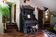 <p>Nothing screams safe like housing a mysterious manor with an organ. (Airbnb) </p>