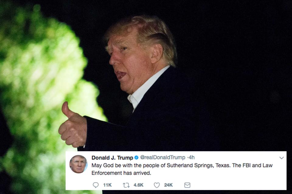 Trump tweeted about the wrong mass shooting (PA Images)