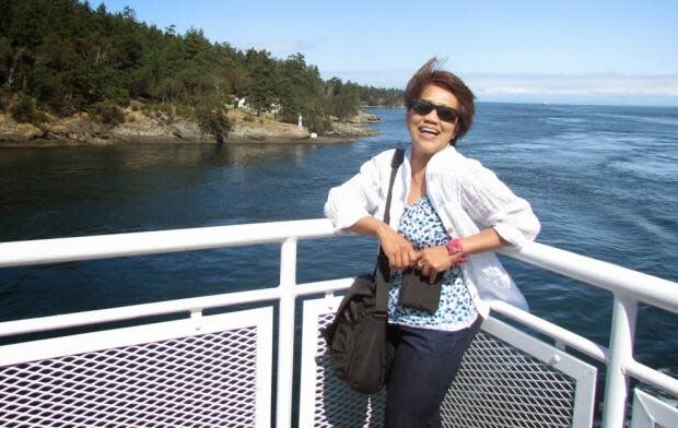 Marcelina Perdido Agulay was killed in a crash in North Vancouver on Tuesday night. (Beth Dollaga - image credit)