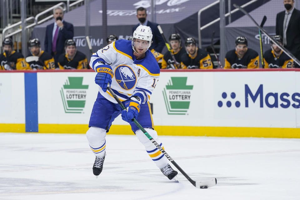 The Buffalo Sabres flipped centre Eric Staal to the Montreal Canadiens for a pair of draft picks on Friday. (Getty)