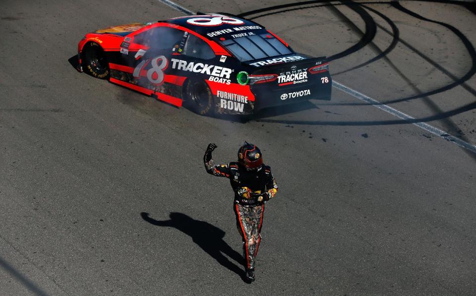 Martin Truex Jr. did the Vegas and championship double for the sixth time since the Cup Series started racing at the track in 1998. (Photo by Sean Gardner/Getty Images)
