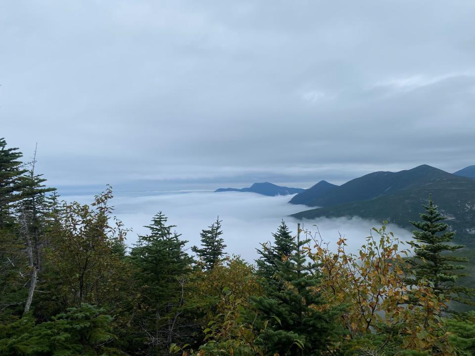 Alexis Holzmann and her hiking partners captured the view from Mount Katahdin, with the clouds beneath, during their hike in August.