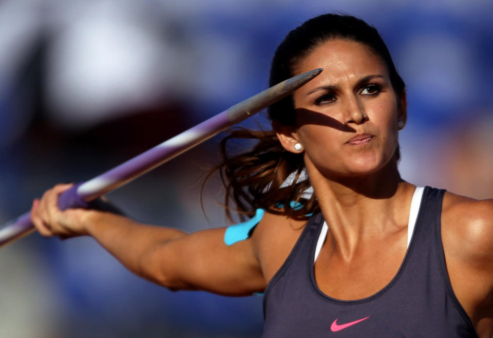 Leryn Franco of Paraguay specializes in the women's javelin throw but might be better known for her looks than her performance.