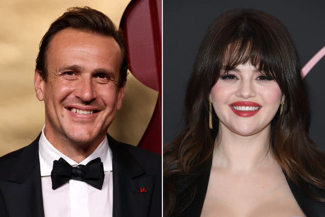 <p>David Livingston/Getty; Steve Granitz/Getty </p> Jason Segel and Selena Gomez