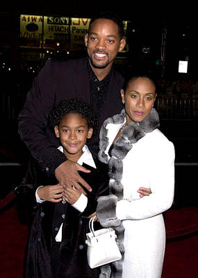 Will Smith , Jada Pinkett Smith and son at the Hollywood premiere of Ali