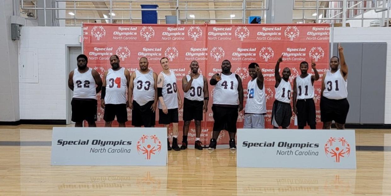 The Cleveland County Special Olympics basketball team took gold in their division at the spring games in Raleigh.