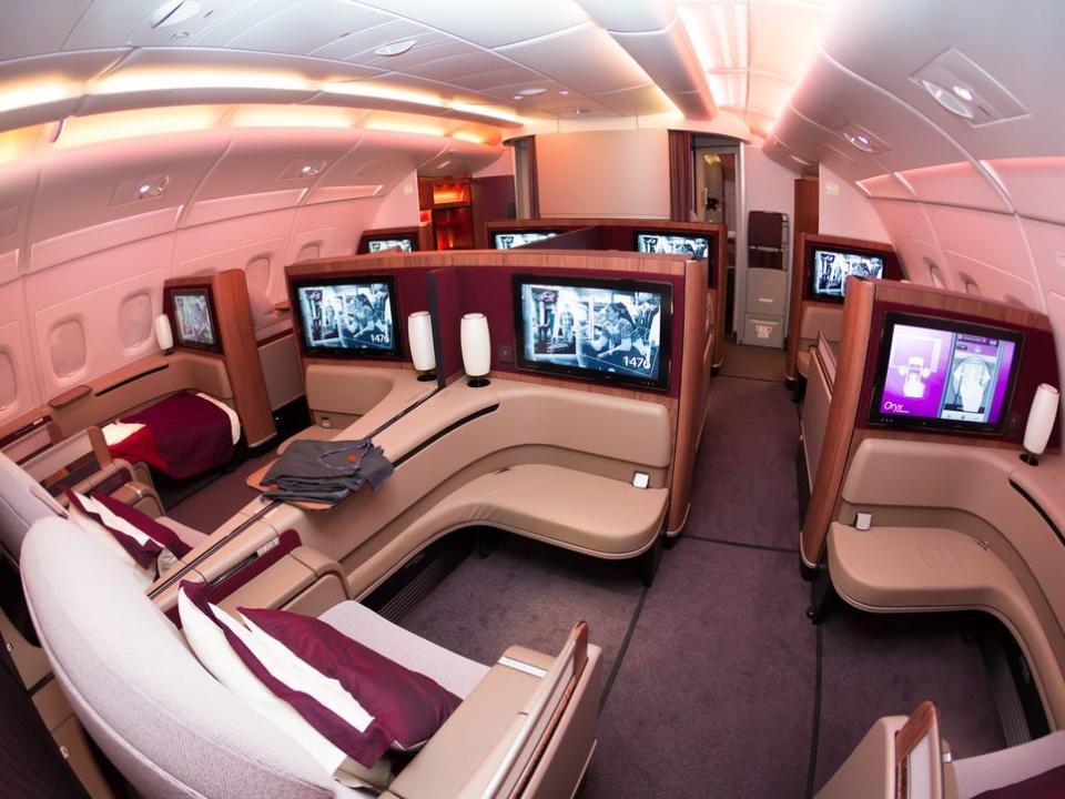 Qatar A380 first class.