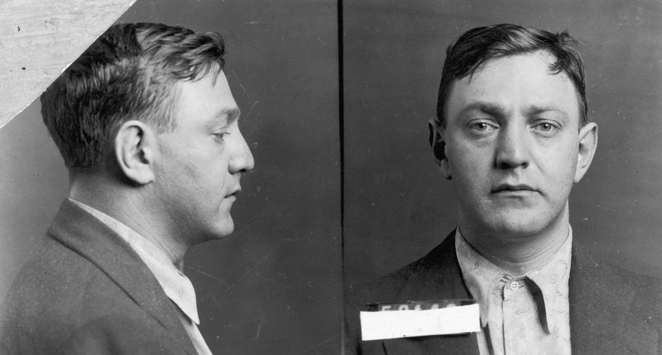 Mug shot of Dutch Schultz.