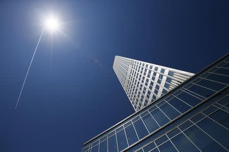 The headquarters of the European Central Bank (ECB) are pictured in Frankfurt June 6, 2013. REUTERS/Ralph Orlowski