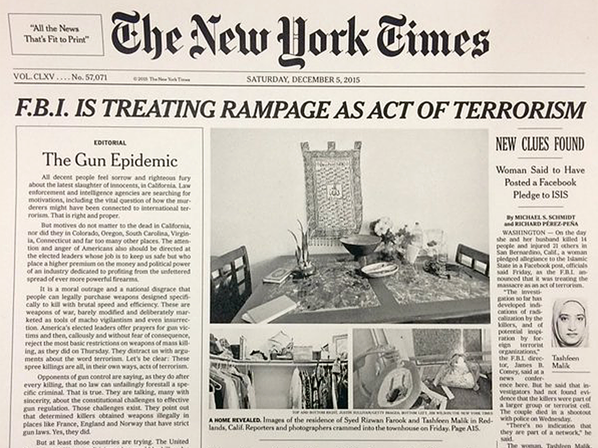 NYT front page editorial