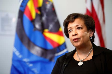 United States Attorney General Loretta Lynch speaks to Reuters in an exclusive interview in Phoenix, Arizona, U.S., June 28, 2016. REUTERS/Nancy Wiechec