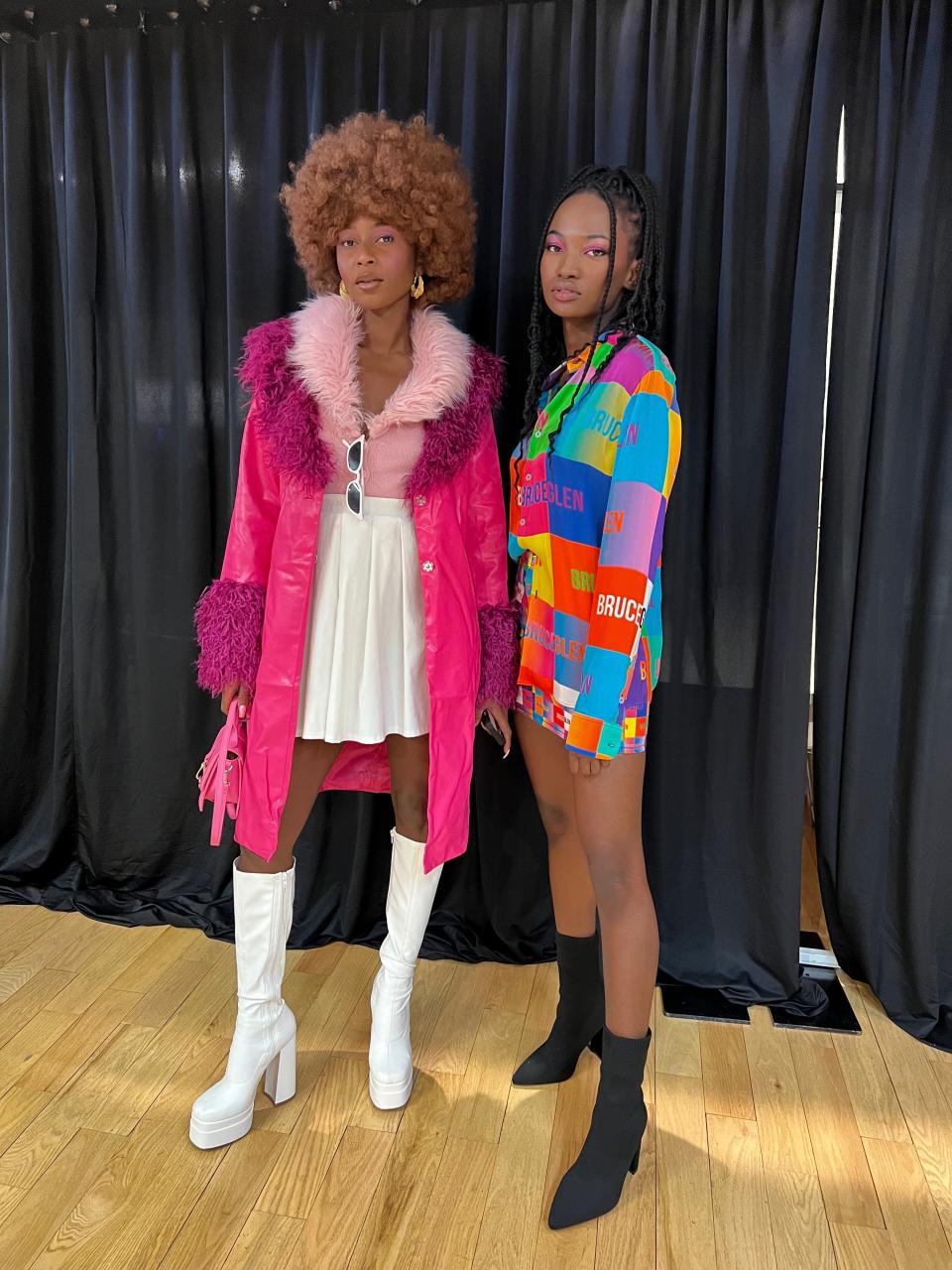 Oriane Adjibi and Jacquessonise J. at New York Fashion Week 2023.