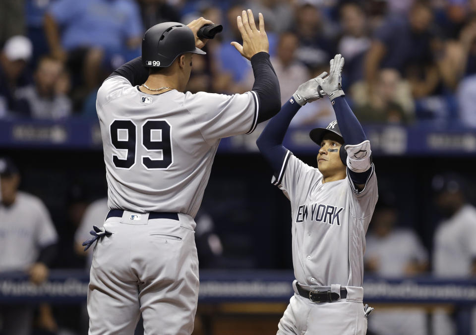 Aaron Judge and Ronald Torreyes. Who can even tell the difference? (AP)