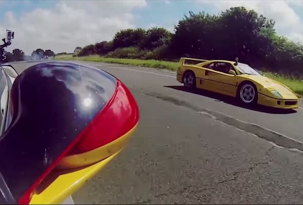 Supercar drag race