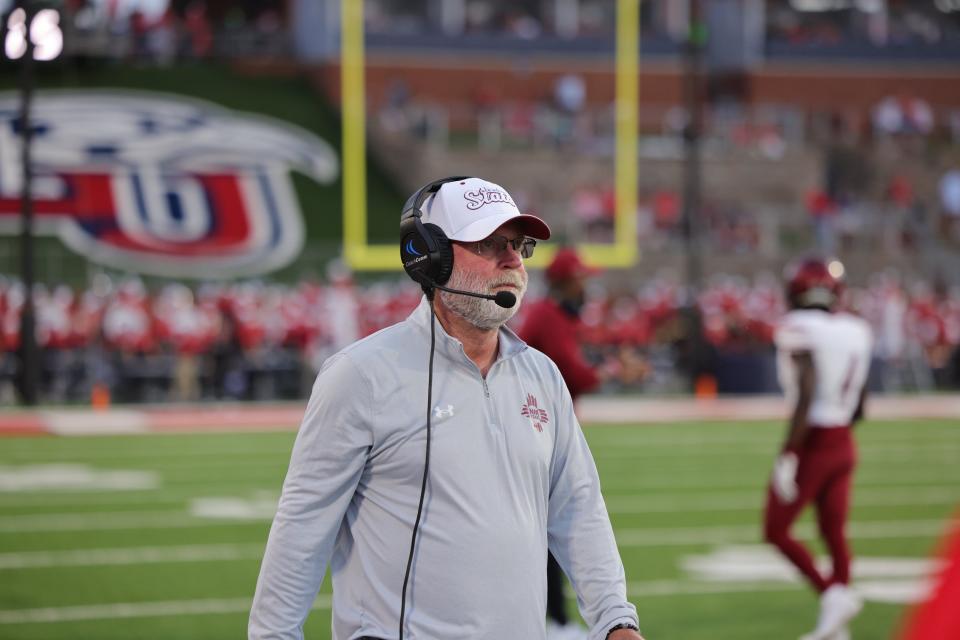Jerry Kill's New Mexico State football team lost at Liberty on Saturday in the Conference USA opener for both teams.