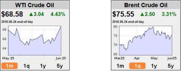 OPEC decides to raise production; however, the amount seems to be lesser than analysts' expectations. This has soothed concerns of a supply glut.