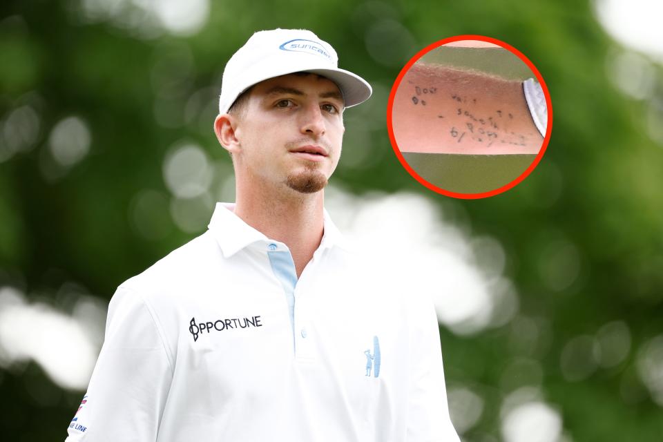 A 23yearold golfer in the Masters has the last words his dad ever