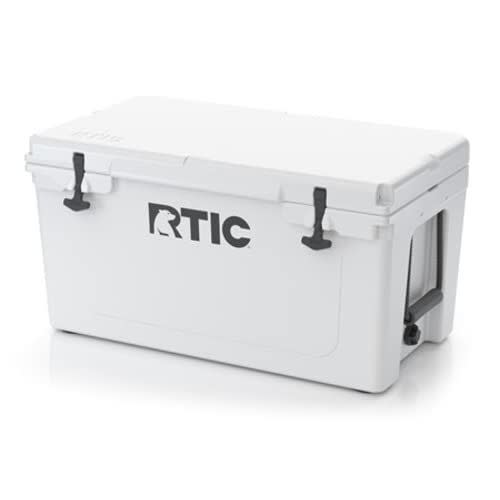 13) RTIC Ice Chest Hard Cooler, Heavy Duty Rubber Latches, 3 Inch Insulated Walls, 65 Quart
