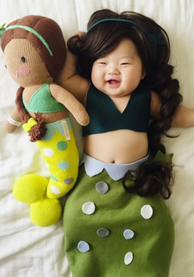 The cutest mermaid we've ever seen. Photo: Instagram/lauraiz