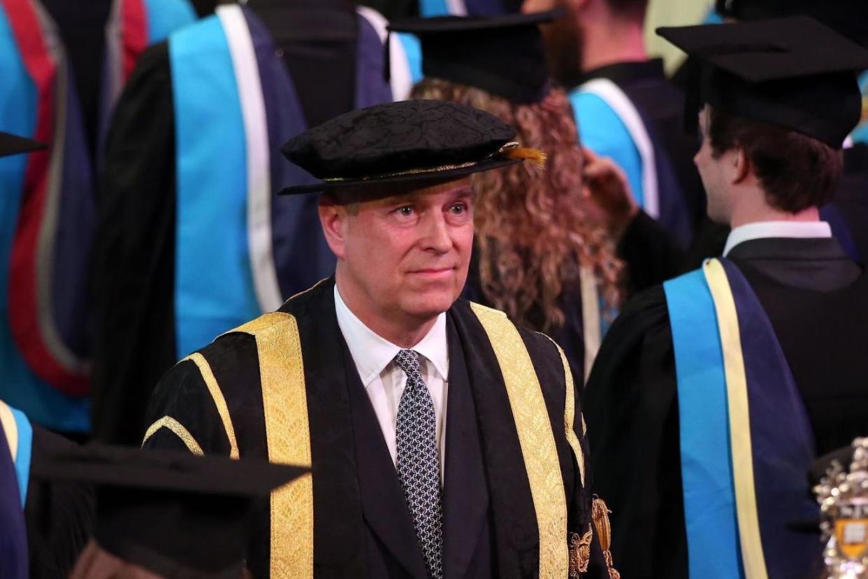 The Duke of York as chancellor of the University of Huddersfield: PA Archive/PA Images