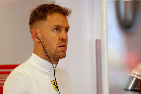 Formula One F1 - Australian Grand Prix - Melbourne Grand Prix Circuit, Melbourne, Australia - March 23, 2018 Ferrari's Sebastian Vettel during practice REUTERS/Brandon Malone