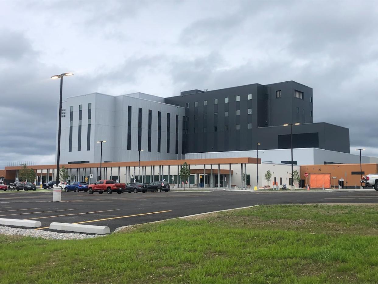 The new acute care hospital in Corner Brook is almost complete. Construction ends in November.  (Colleen Connors/CBC  - image credit)