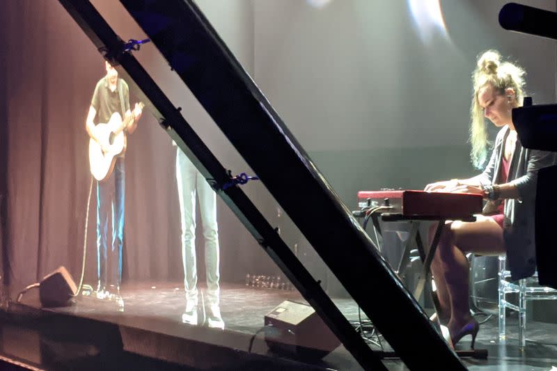 Singer Olsen uses technology to appear as hologram on stage in London