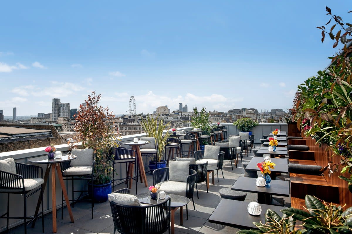 The rooftop terrace at Amano Covent Garden (John Athimaritis)