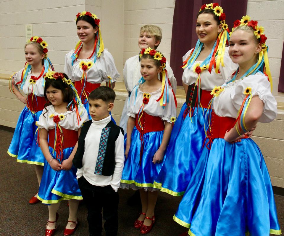 Several Ukrainian children who have settled in Farmington over the last couple of years were scheduled to perform during a Feb. 24 benefit concert at the Connie Gotsch Theatre in Farmington.