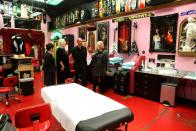 Inside Kat Von D's High Voltage Tattoo studio on December 13, 2012.