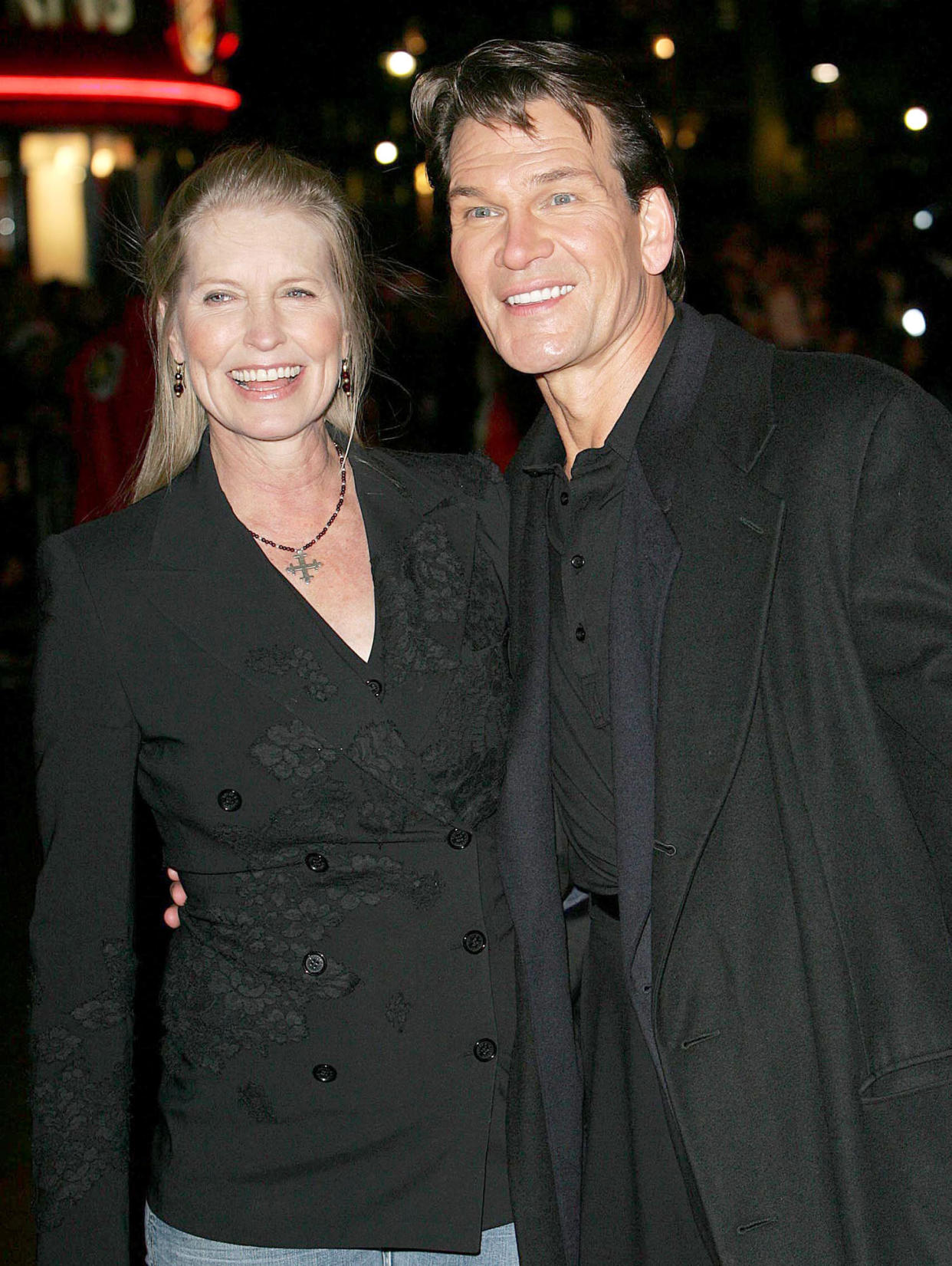 Patrick Swayze with wife Lisa Niemi at the 
