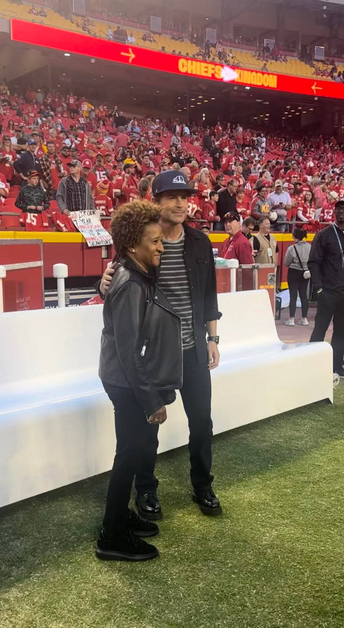 Rob Lowe and Wanda Sykes were at the Chiefs game Thursday.