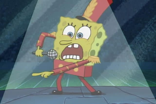 <p>Nickelodeon/youtube</p> Spongebob SquarePants.