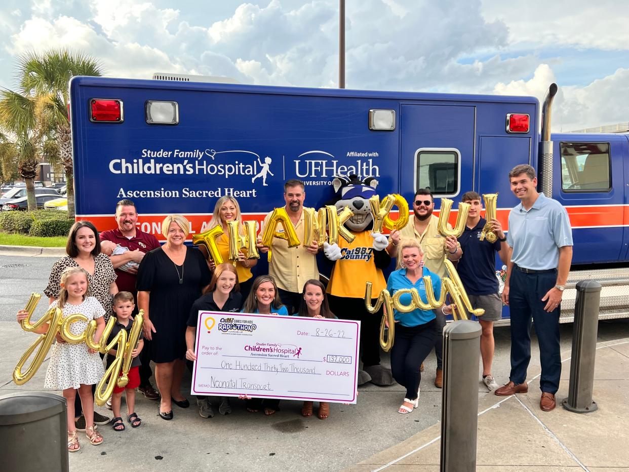 Cat Country 98.7 raises more than $132,000 for Studer Family Children’s Hospital, a member of Children’s Miracle Network Hospitals.